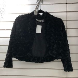 Amanda Charles Faux Fur Crop Coat